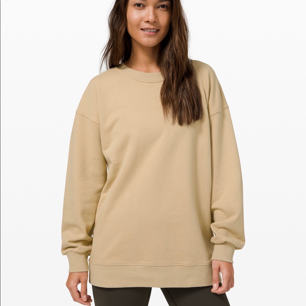 Lululemon Perfectly Oversized Crew - Sz 12 TRENCH